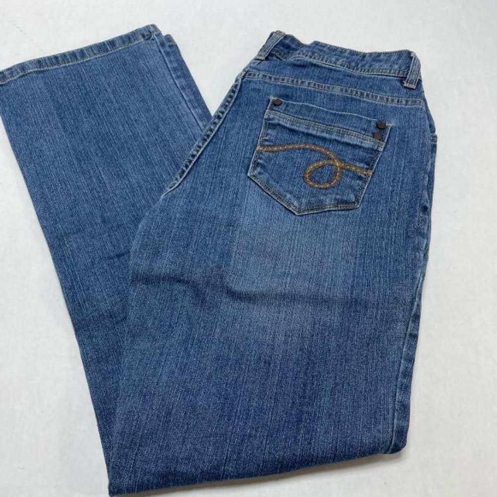 NRJ Women's 5-Pocket Jeans - Blue - Size 8A - EUC